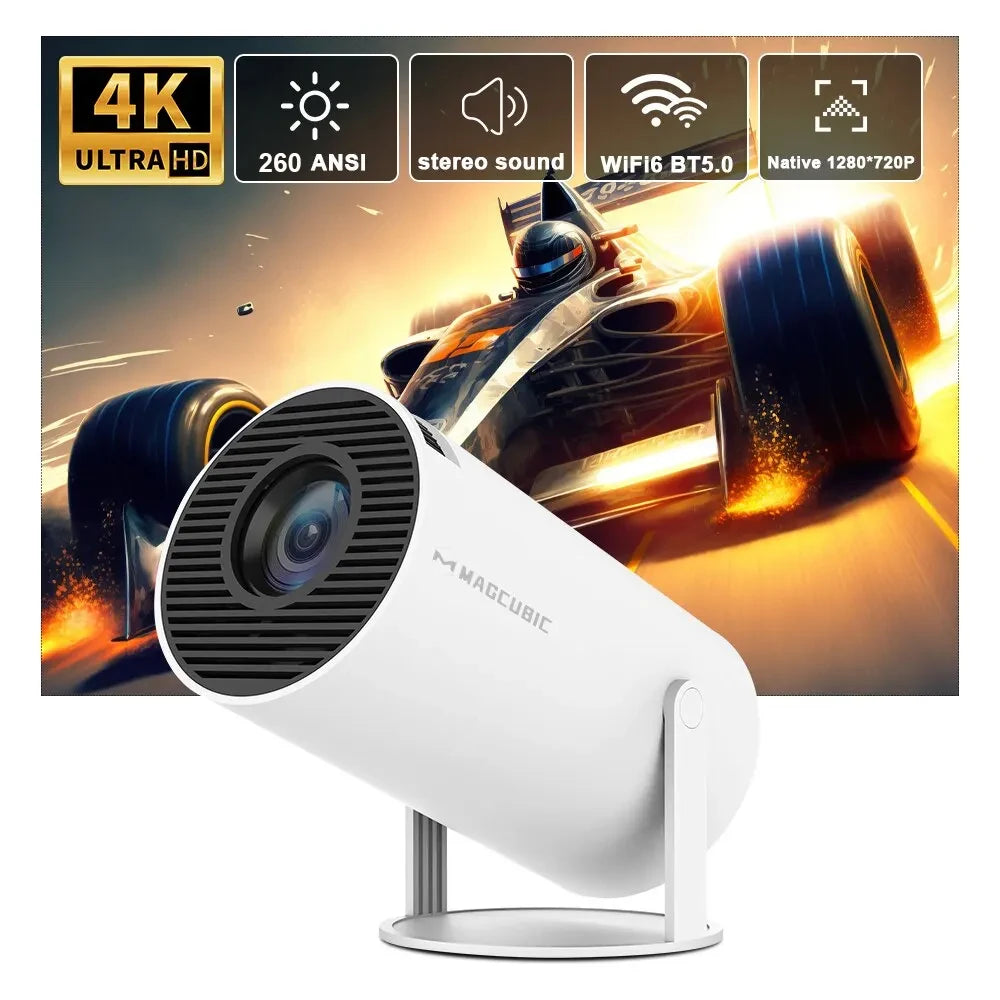 Magcubic HY300 Pro 4K Projector, Android 11, Dual WiFi 6, 260 ANSI, Home/Outdoor Cinema