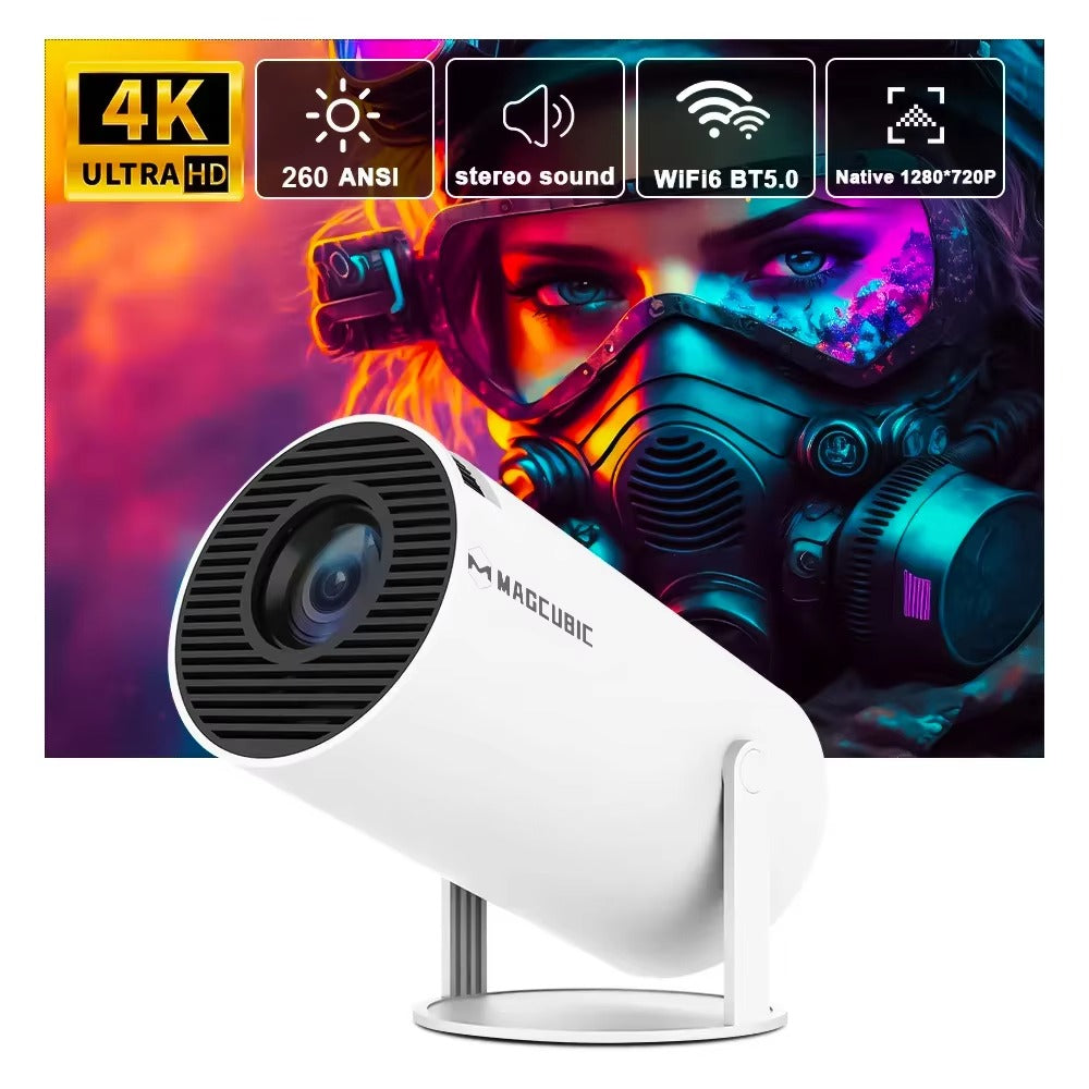 Magcubic HY300 Pro 4K Projector, Android 11, Dual WiFi 6, 260 ANSI, Home/Outdoor Cinema