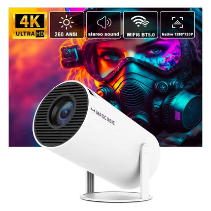 Magcubic HY300 Pro 4K Projector, Android 11, Dual WiFi 6, 260 ANSI, Home/Outdoor Cinema